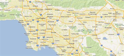 Google Map of Los Angeles